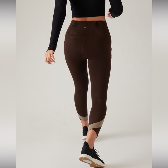 Athletica Ultimate Stash Colorblock 7/8 Tight leggings yoga pants XXS - Picture 4 of 7